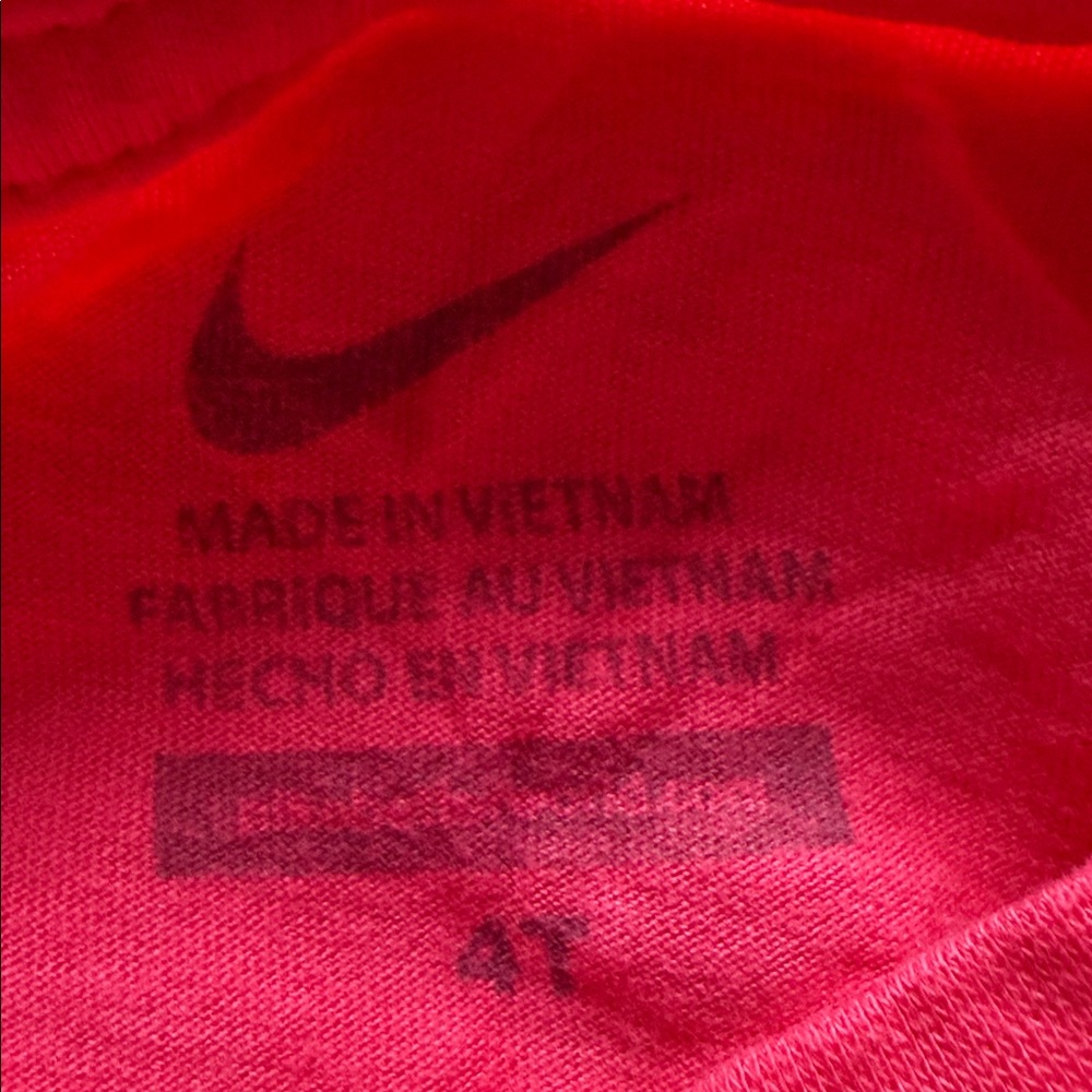 Nike Hot Pink Heart Logo Short Sleeve Tee - Picture 5 of 6